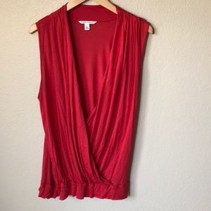 Banana Republic cross front blouse tank.